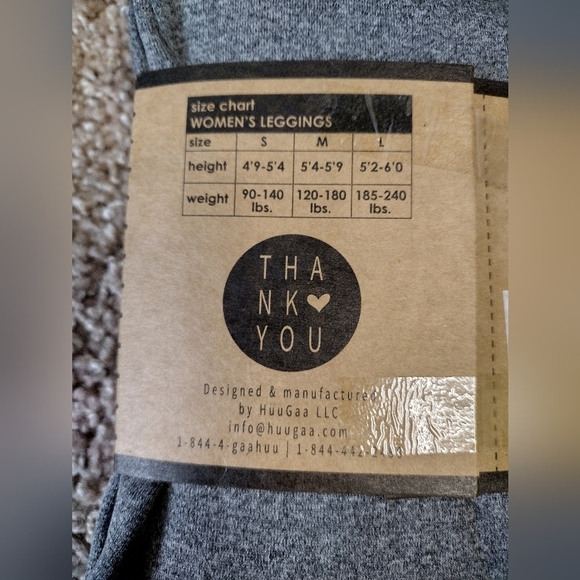 GaaHuu Women's Fleece Lined Leggings NWT - Picture 4 of 4